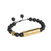 Les Fines Lames Punch Bracelet Oscuro Gold Skull I